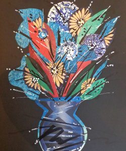 t colagem floral vasoby night